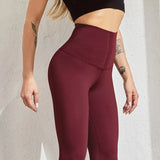 Women Fitness High Waist Gym Workout Pants Sport Push Up Compression Women Leggings Exercise Elastic Legging