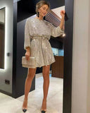 Festival Party Shiny Crystal Beads Dress Dress Dress