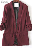 MODA 2023 Summer Women Chic Twill Thin Blazer Gathered Pockets Vintage Office Wear Coat Chic Outerwear Tops 11