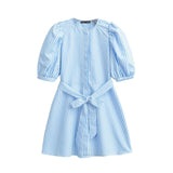 Women's Fashion Leisure Simplicity Sufflinked Sleeve