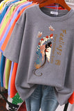 100% Cotton Oversize T Shirt Short Sleeve Women's Top 2023 Summer Couple Loose 6XL Oversized T Shirts Chinese