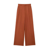 Spring New Folding Wide Leg Trousers