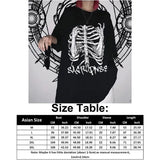 top 2023 New Y2k Harajuku Shirt Anime Skeleton print cotton t shirt Kawaii Female clothing short sleeve Goth