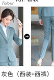 Women Suits Set 2023 Spring and Autumn White Peak Lapel Slim Professional 2 Piece Set Suit Women's Pantsuit Customi