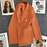 Toloer Fried Street Small Suit Jacket Female 2024 Spring And Autumn New Korean Version Web Celebrity Temperament Small Casual Suit-Outfit