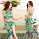 Set Women 3 Pieces Stylish BF Design Bright Color Elegant Young Style College Summer Beachwear Swimwear Hot Sale