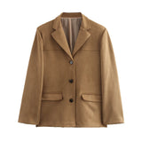 Women's New 2025 Fashion Free Single-Dbutton Casual Suit