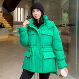 Warm Parka Snow Coat Women's 2022 Fashion Thicken Winter Hooded Loose Long Jacket Female Windproof Rainproof Warm
