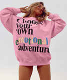 Casual Print Oversize Sweater and Matching Shorts