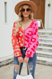 Print Button Down Dropped Shoulder