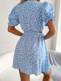 Cutout Flounce Sleeve