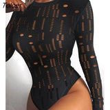 Women Long Sleeve Lace Blouse Sexy V-Neck Black Bodysuit Fashion All-Match Shirt Female Korean Chic Cropped Tops Basic