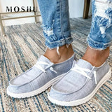 Women Flats Summer Casual Shoes Female Breathable Slip On Loafers Canvas Sneakers Fashion Mocassin Femme Plus