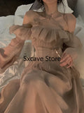 Dress Beach Style Casual Sundress Women Korean Clothing Elegant Midi Dress Even Party Office Lady 2022 Summer