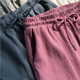 Toloer Waist Loose Tight Waist Sports Shorts Female Loose Casual Wear 2024 Summer New Wide Leg Pants Home Pajama Pants