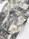 Fashion Women's Jeans High Waist Multi Pocket Loose Streetwear Camouflage Denim Cargo Pants Summer 2023 New Tide