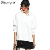 Women Hooded Sweatshirts Autumn 2021 Cotton Oversize Clothes Loose White Hoodies Women Vintage Oversize Sweatshirt With