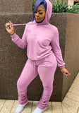 Winter Blank Hoody and Stack Pants 2 Piece