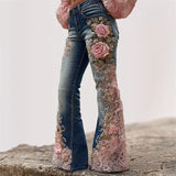 3D Digital Printing In Autumn And Winter 2025 Women's Fashion Thin Denim