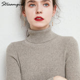 Women's Turtleneck Sweater Pullover Women Autumn Winter Pull Femme 2021 Winter Clothes Women Basic Warm Vintage Sweater