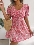 Cutout Flounce Sleeve