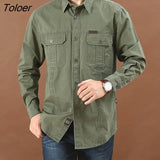 Men Shirt Comfortable Turn-down Collar Simple Wear-resistant Men