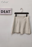 2023 women korea styles high waist Autumn and summer fashion girl's halfbody skirt female mini length
