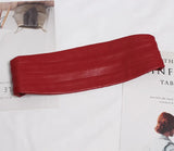 Multicolor Black Red Pu Leather Elastic Wide Belt Personality Women New Fashion Tide All-match Spring 2023
