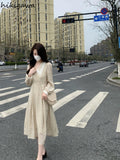 Woman Dress Peter Pan Collar Floral Slim Waist Vestido Femme Summer Robe Femme A-line Dresses 2023 Vestidos De