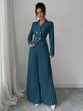 Women's New Suit Fashion 100-Folded Skirts Two Sets Of Trousers Suit