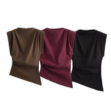 Homemade New Women's Fashion Classic Folded Decorative Pads On The Shoulder