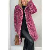 2025 Fashion Leopard-Print Warm Plush Long