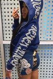 Zip Up Hoodie Women Gothic Punk Grunge Streetwear Long Sleeve Hooded Jackets Coats Female Y2k Clothes Loose
