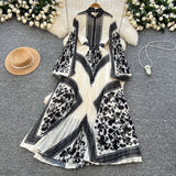 Folded Dress Women 2025 Spring Dress High Fashion High Fashion High-Grade High-Rise Thin Print Embossed