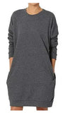 Sales 2025 Autumn And Winter Large-Size Women's Clothing Collar Collar Solid Color Leisure Long Pocket