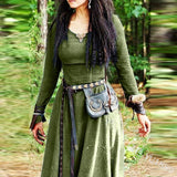 Dress Women Long Sleeve Maxi Robe Vintage Fairy Elven Dress Renaissance Celtic Viking Gothic Clothing Fantasy Ball