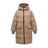 Add Fat Large Size Cotton-Padded Jacket Female 200 Fat Mm Loose Pregnant Women In The Long Down Cotton-Padded Jacket 300 Jin Coat Tide-Outfit