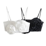 New Summer Embossed Flower Halter Jacket With Solid Color Vest-Outfit