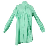Women White Irregular Ruffles Big Size Long Blouse New Lapel Long Sleeve Loose Fit Shirt Fashion Spring Autumn 2023