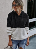 Casual Fleece Zipper Long Sleeve Hooded