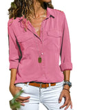Autumn And Winter New Women's Shirt Collar Long-Sleeved Shirt Women's
