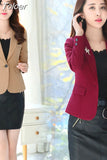 Fashion Women Blazer 2023 Casual Office Lady Work Pockets Jackets Coat Slim Korean Style Solid Women Blazer Femme