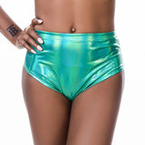 Metallic Sexy Triangle Colorful Bright Swimming Trunks