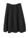 High Elastic Waist Gray Brief Elegant Thick Long Half-body Skirt Women Fashion Tide New Spring Autumn 2023