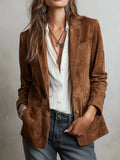 Women's Women's Jacket Elegance Elegant Vintage Single-Drace Women's