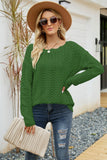 Boat Neck Openwork Tunic