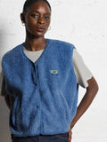 Women's Sleeveless Woolen Vest Blouse Fashion Lady Single Buckle Vest Down Women's Cotton