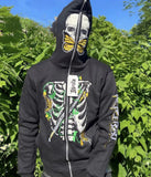 Y2K Men's and Women's Zipper Hoodie Jacket Hip Hop Street Wear Men's Sweatshirt Embroidery Print Harajuku Jacket