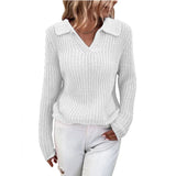 2025 New Sweater Collar Collar Knitted Sweater
