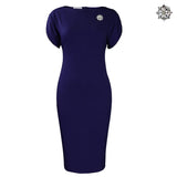 New Short Sleeve Round Collar Fashion Elegance OL Packed African Grand